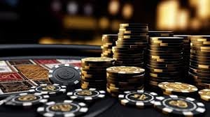 Live dealer blackjack table with multi-camera view